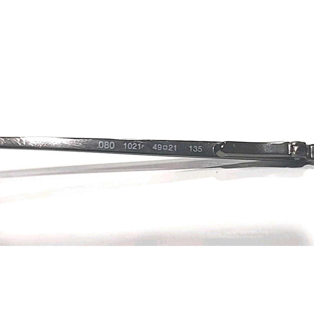Emporio Armani 080 1021 No Lenses Small Brown Oval Eyeglasses Frame 49-21 135 - Picture 4 of 8